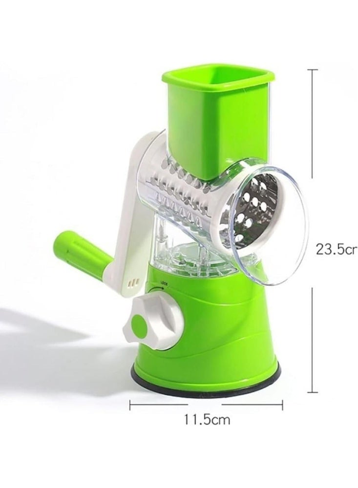 Denix Multifunctional rotary vegetable slicer and grater, vegetable grater and food slicer for the kitchen, dishwasher safe, suitable for slicing vegetables such as cucumbers, zucchini, carrots, and potatoes. - Image 4